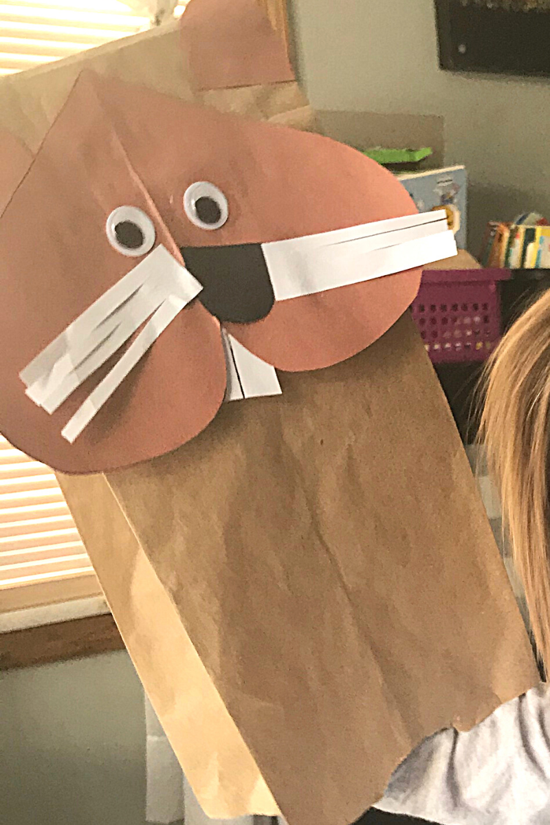 Groundhog's Day Puppet Craft on Arm
