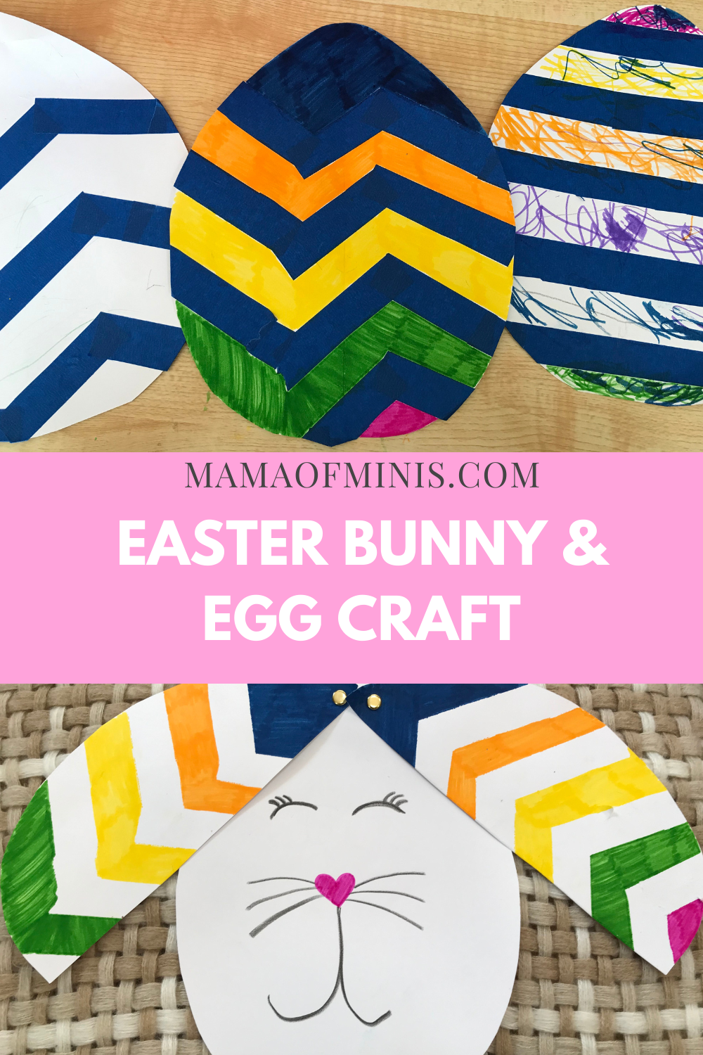 Easter Egg Craft for Kids Bunny and Eggs
