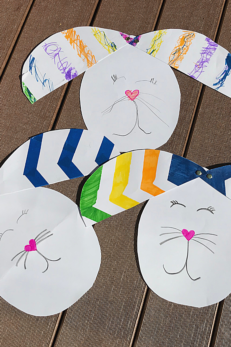 Easter Egg Craft for Kids Three Bunnies