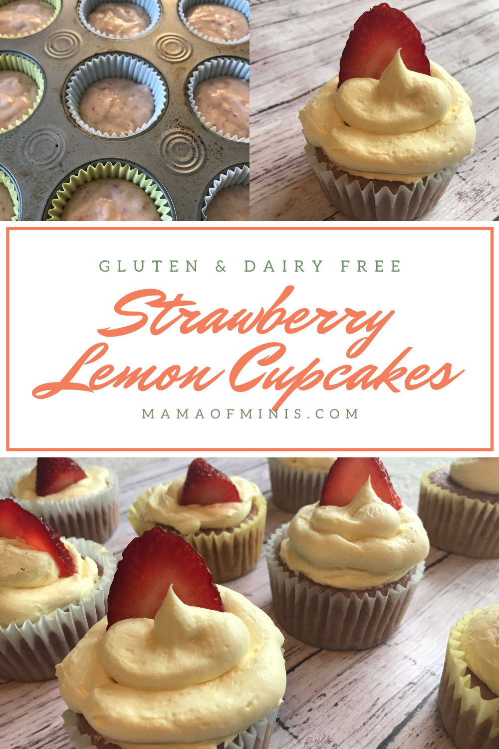 Gluten Free Strawberry Lemonade Cupcakes Pin