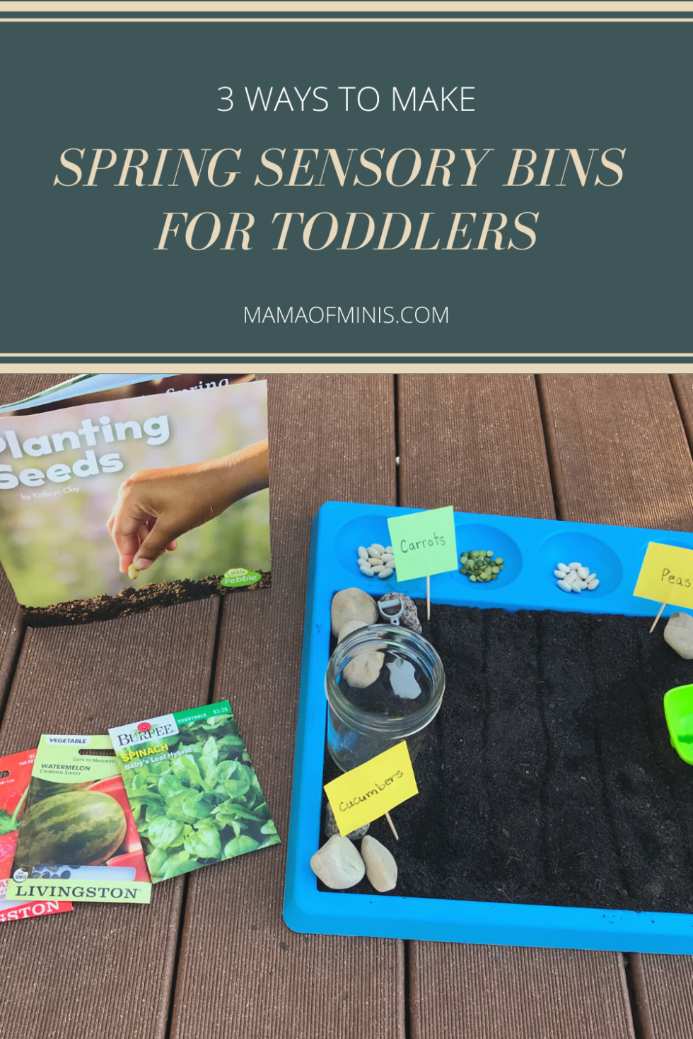 3 Fun Spring Sensory Bins for Toddlers and Preschoolers