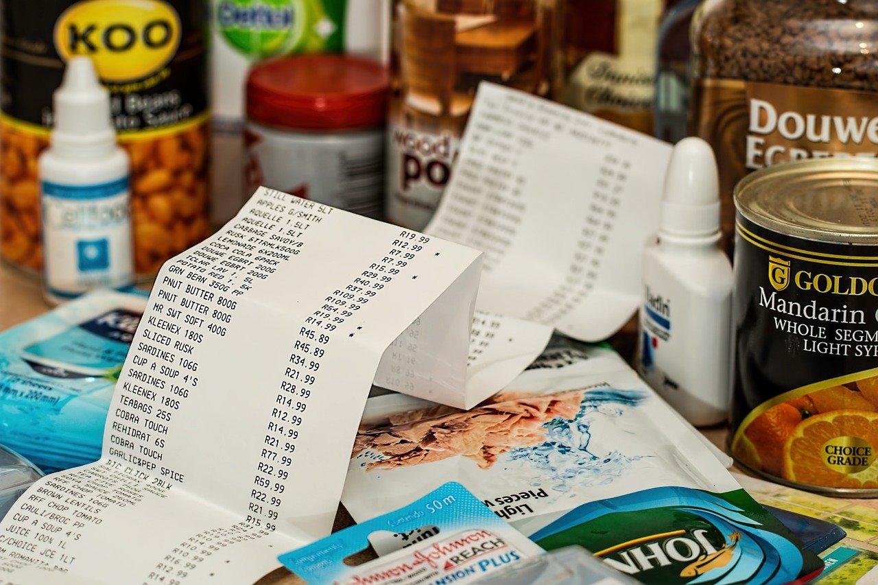 Receipt and Groceries
