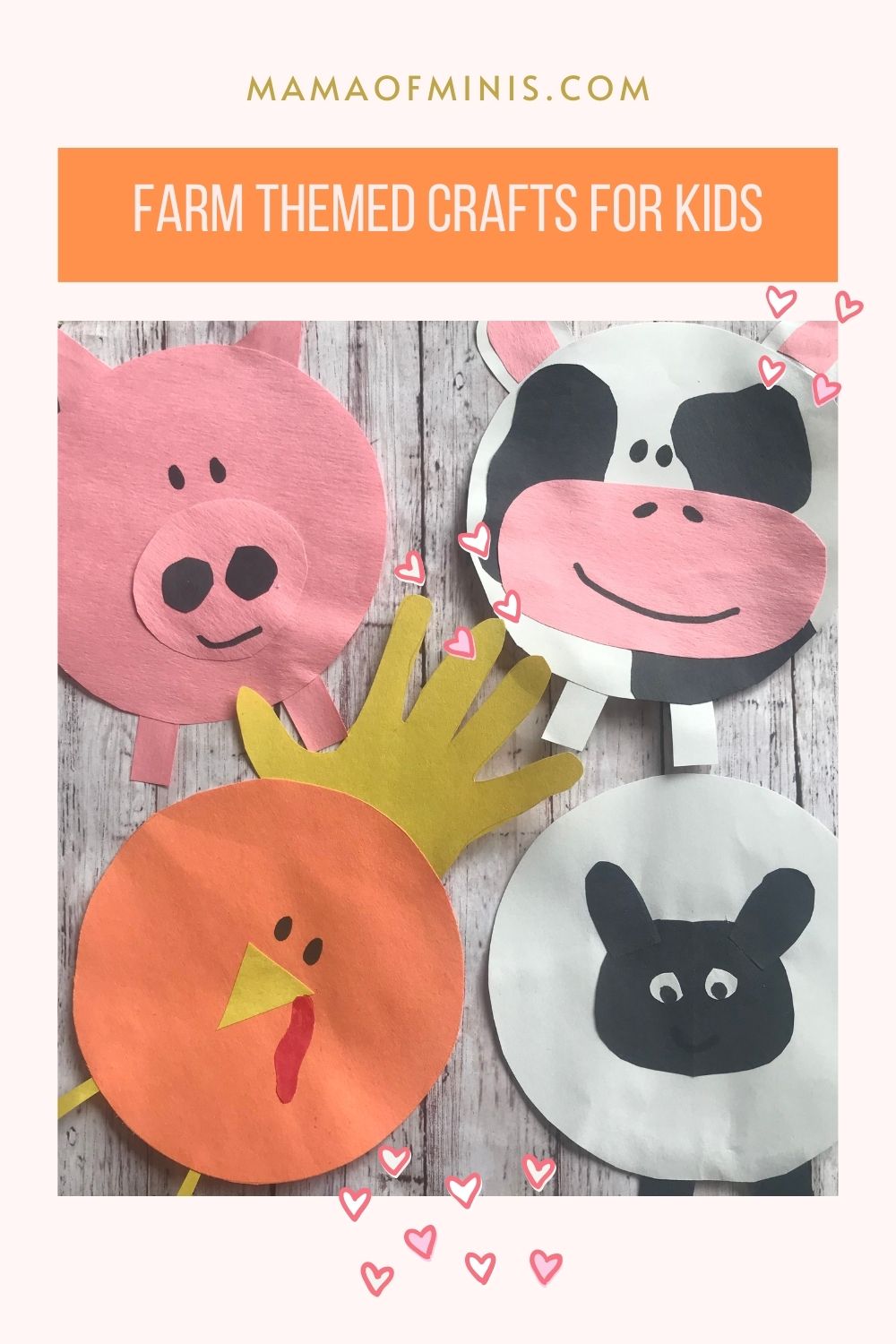 Farm Themed Crafts for Kids Pin
