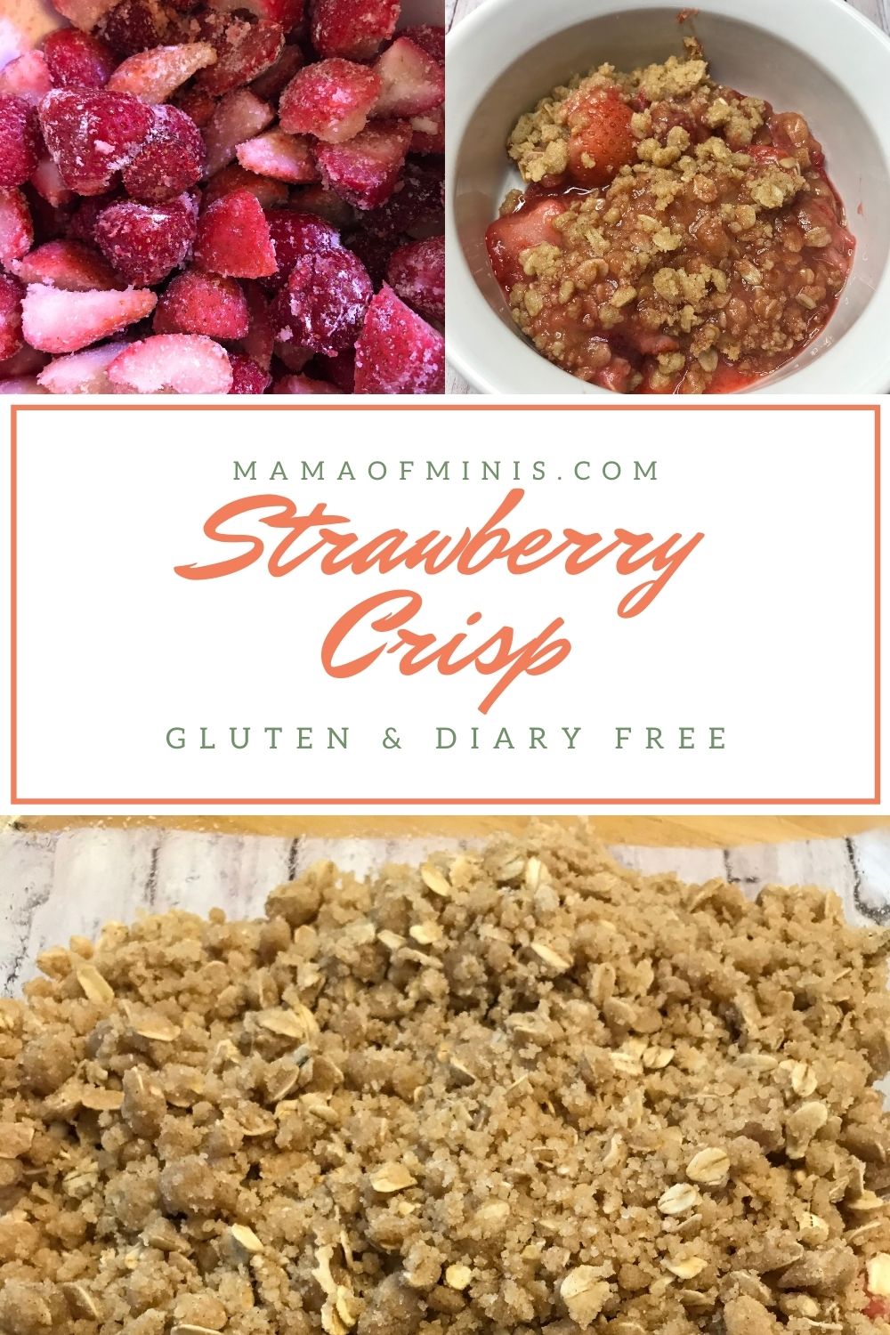 Gluten Free Strawberry Crisp Blog Pin