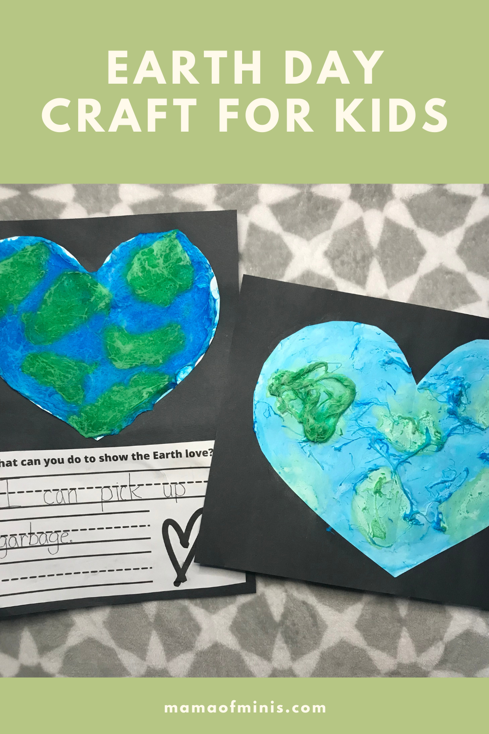 Earth Day Craft for Kids and Writing Prompt