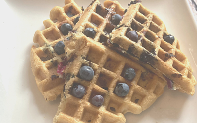 Gluten and Dairy Free Blueberry Waffles