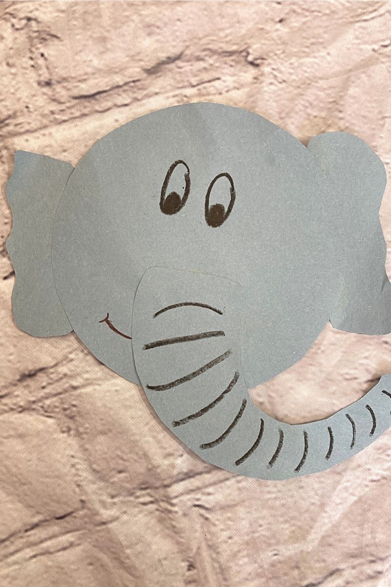 Zoo Animal Elephant Craft for Kids