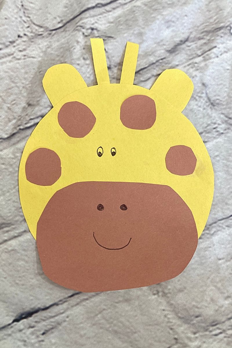 Zoo Animal Giraffe Craft for Kids