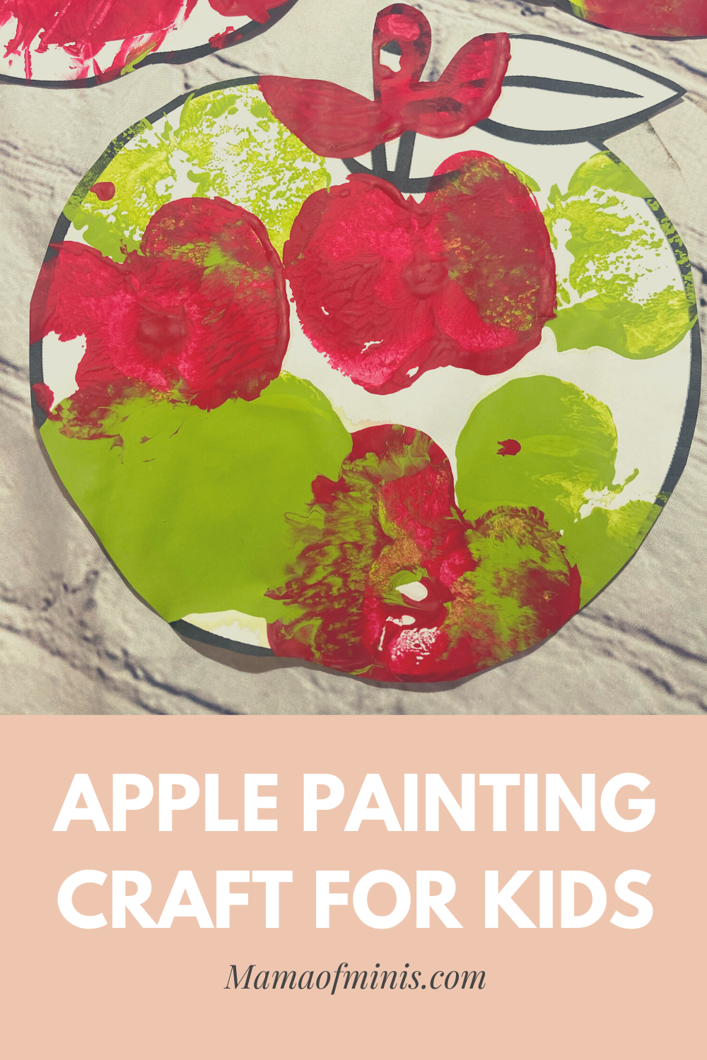 Apple Painting Craft for Kids