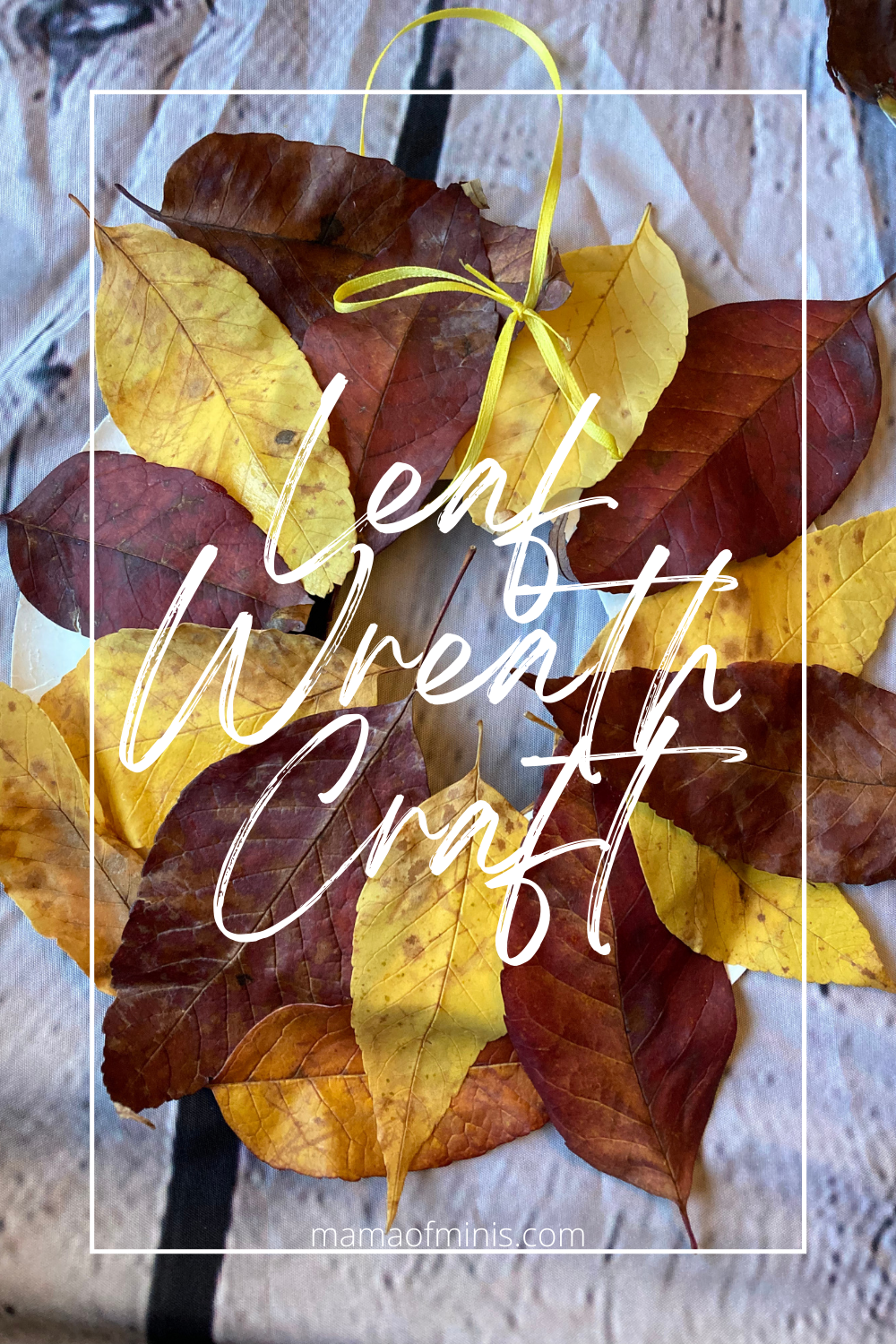 Leaf Wreath Craft Pin