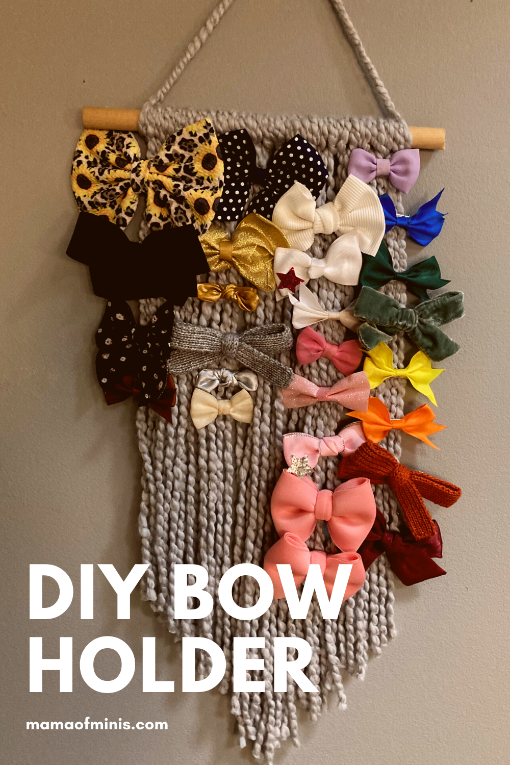 DIY Bow Organizer