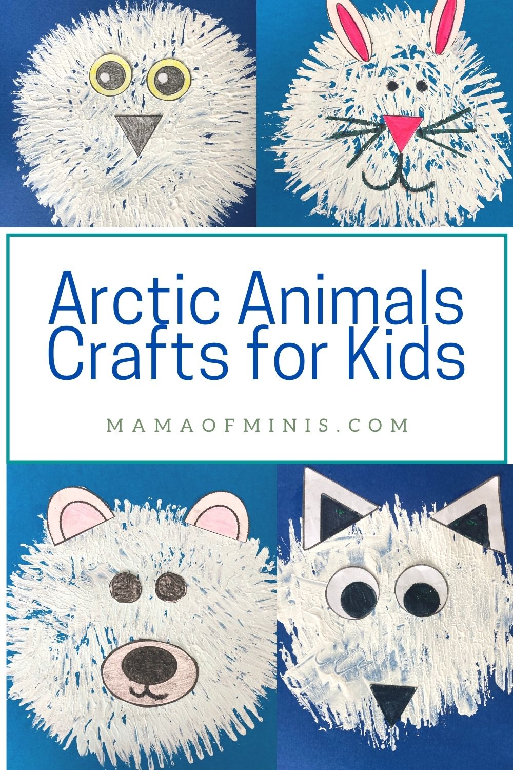 Arctic Animal Crafts for Kids Pin