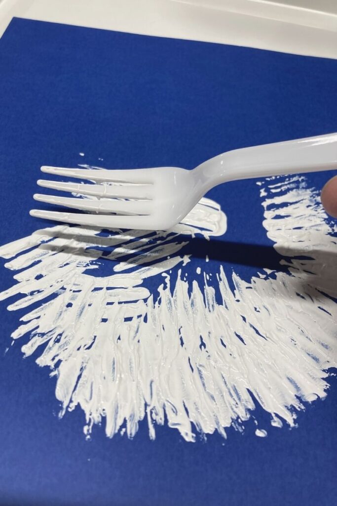 Fork Painting Craft for Kids