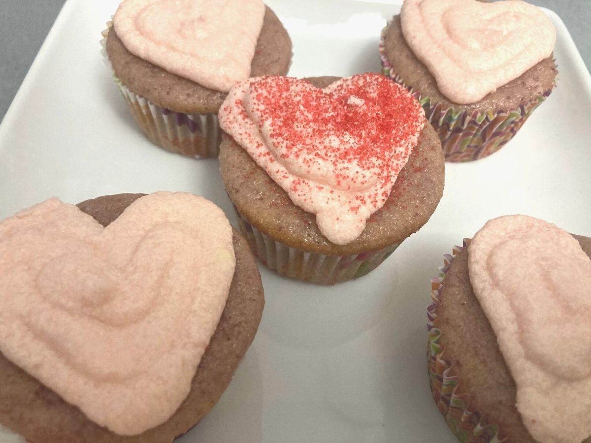 Strawberry Lemonade Gluten Free Valentine's Day Cupcakes