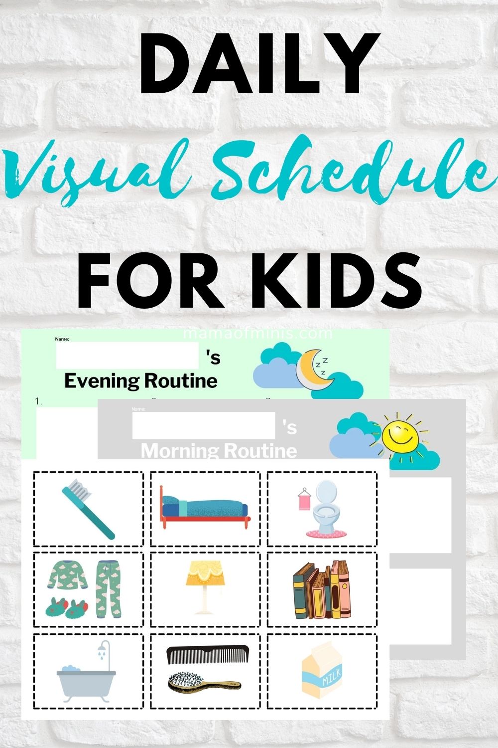 Daily Visual Schedule for Kids