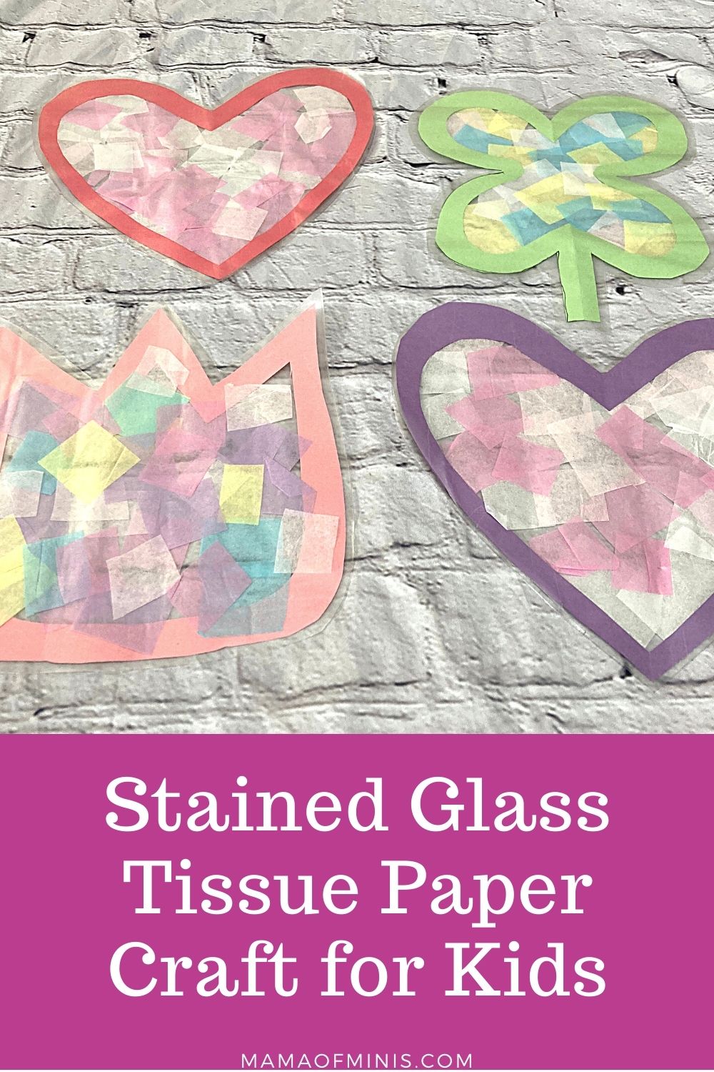 Stained Glass Tissue Paper Craft for Kids