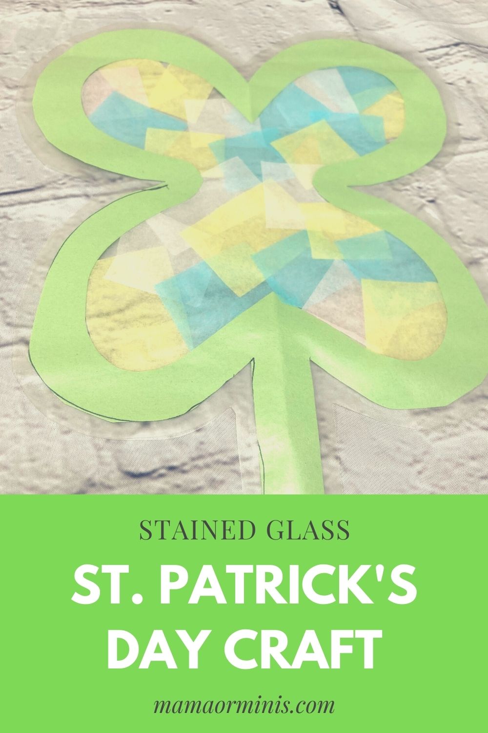 Stained Glass St. Patrick's Day Craft