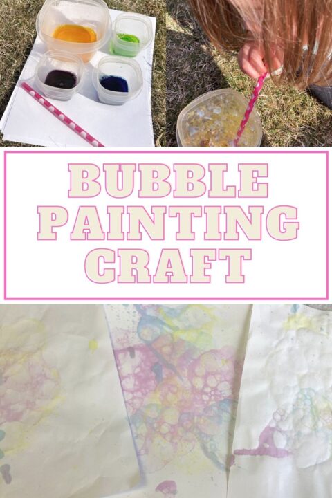 Bubble Painting Craft for Kids - Mama of Minis