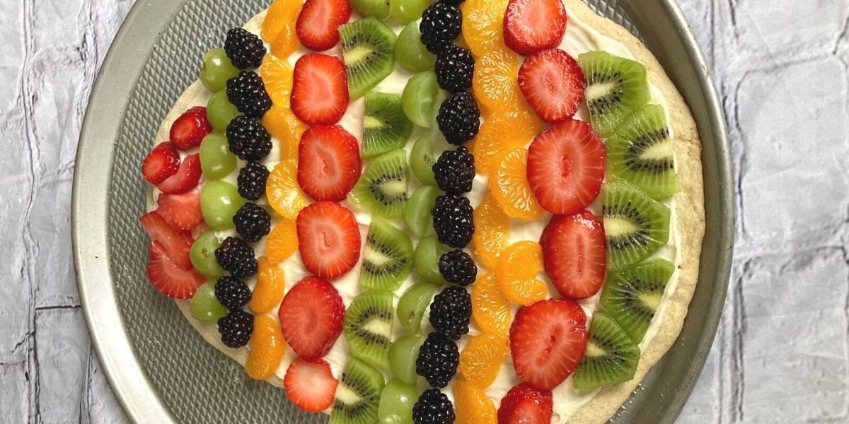 Gluten and Dairy Free Fruit Pizza
