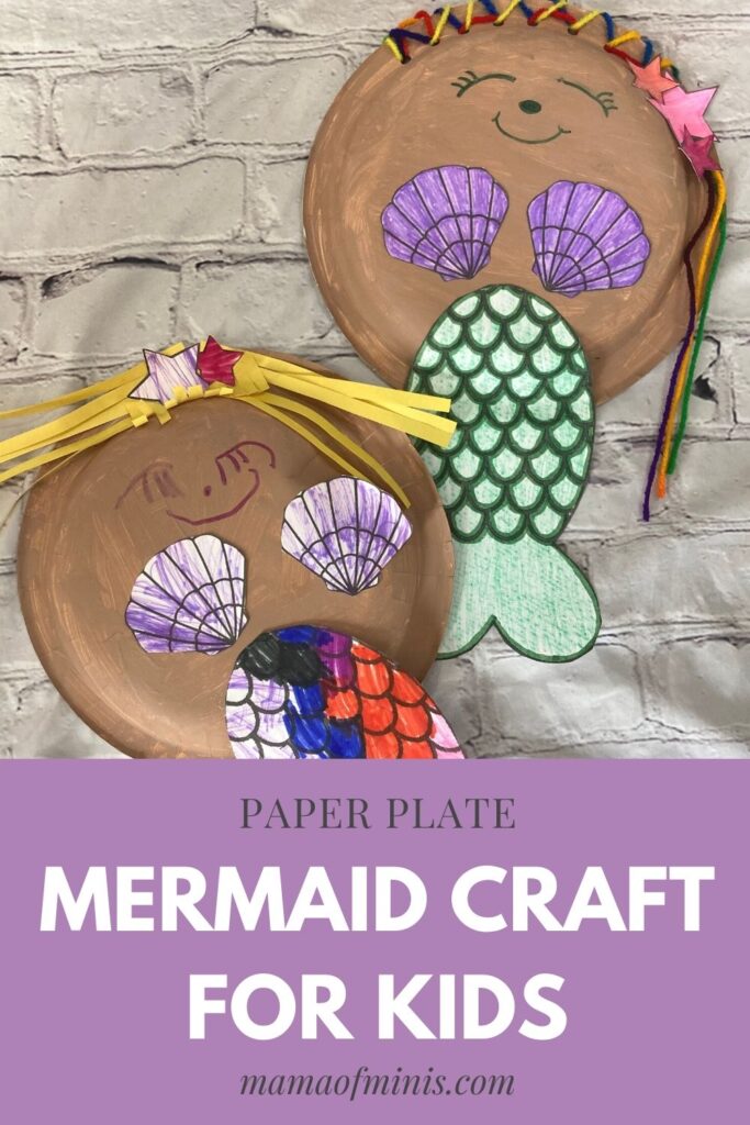 Paper Plate Mermaid Craft for Kids