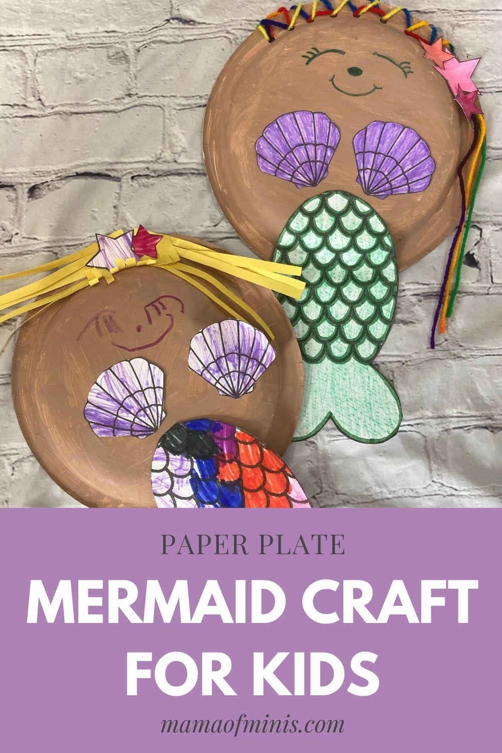 S T E P H ⭐️DIY Creator + Maker, Mermaid Tail paper plate craft in  lilac🎨this summer! Always a fun day when childhood make believe becomes  real 🌟#paperplatecrafttue