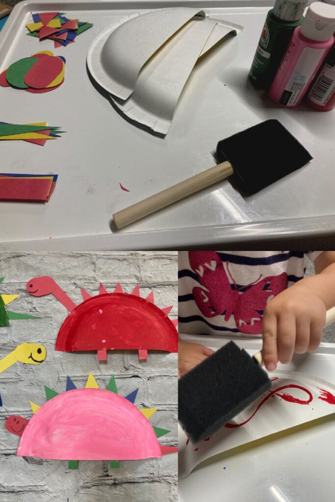 Shape Dinosaur Craft for Kids