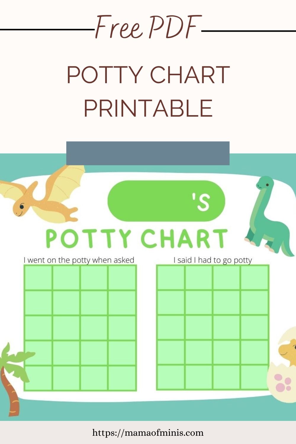 Free PDF Potty Chart Printable