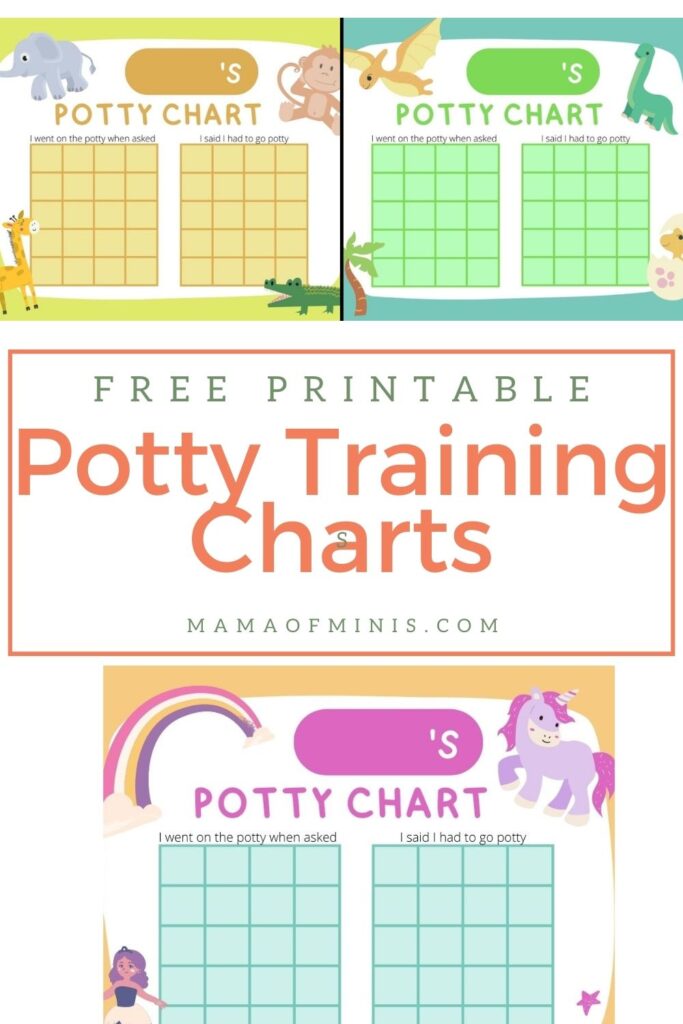 Free Printable Potty Training Charts for Toddlers