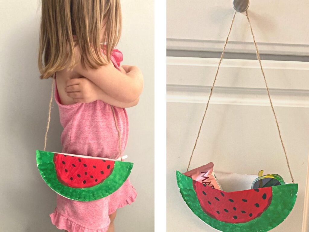 Paper Plate Watermelon Craft for Kids