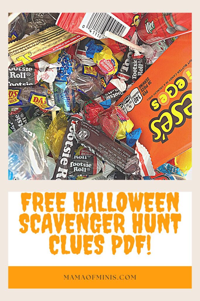 Free Printable Halloween Scavenger Hunt Clues PDF