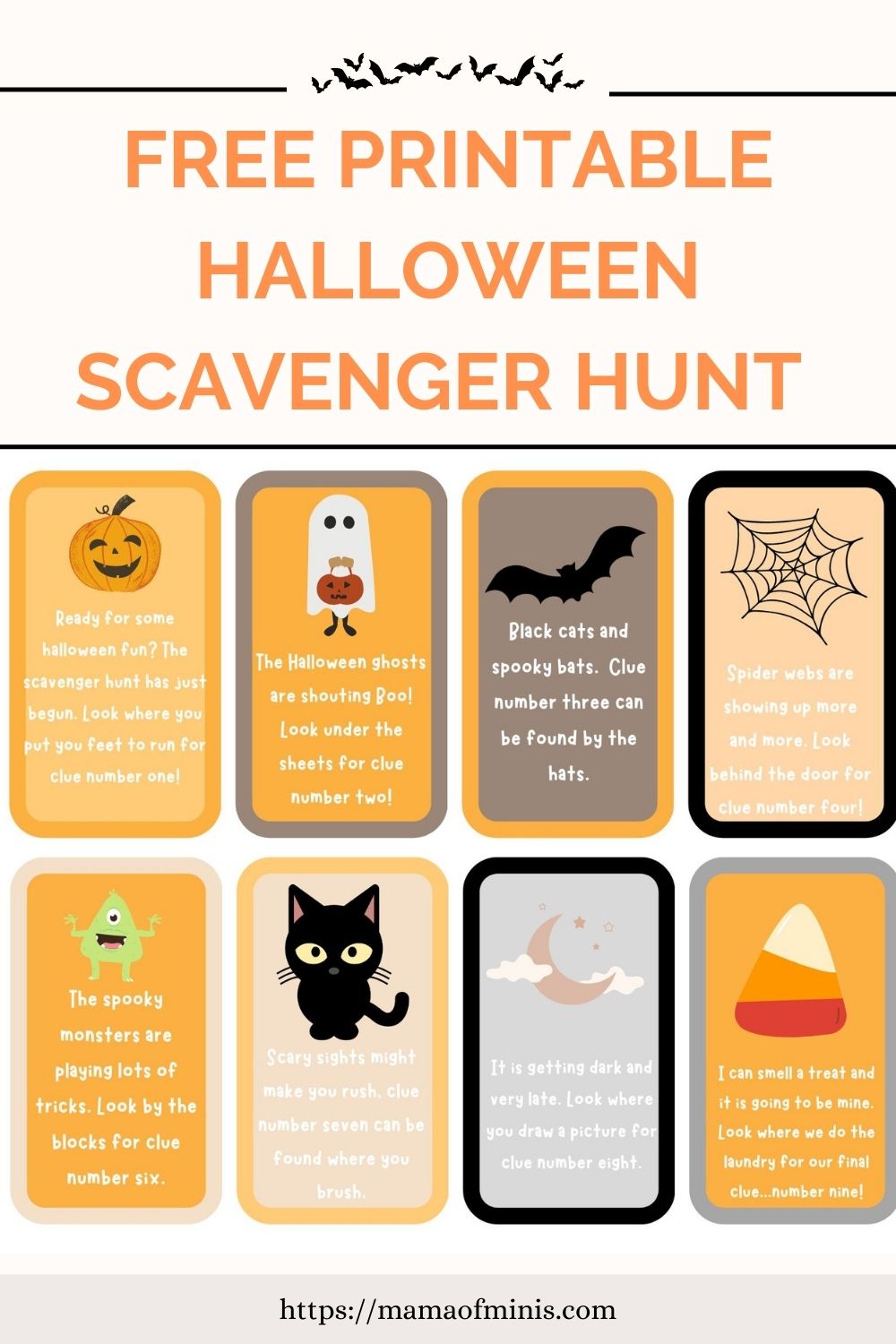 Halloween Scavenger Hunt Free Halloween Printable