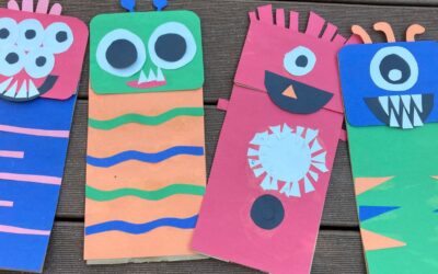 Paper Bag Monster Puppets Craft – Mama of Minis