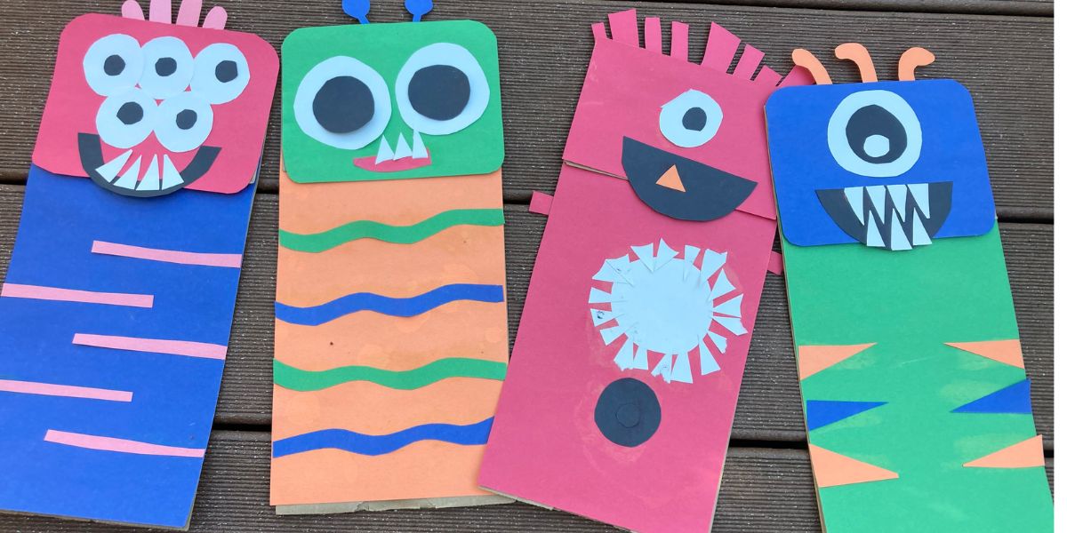 Paper Bag Monster Puppets Craft Cover
