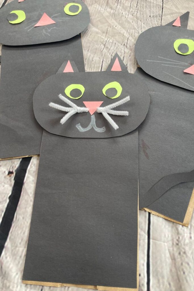 Paper Bag Cat Craft for Preschool 
