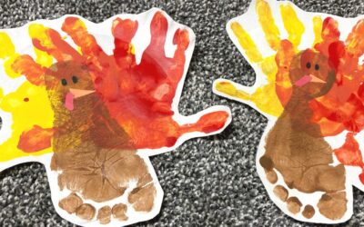 Thanksgiving Footprint Art