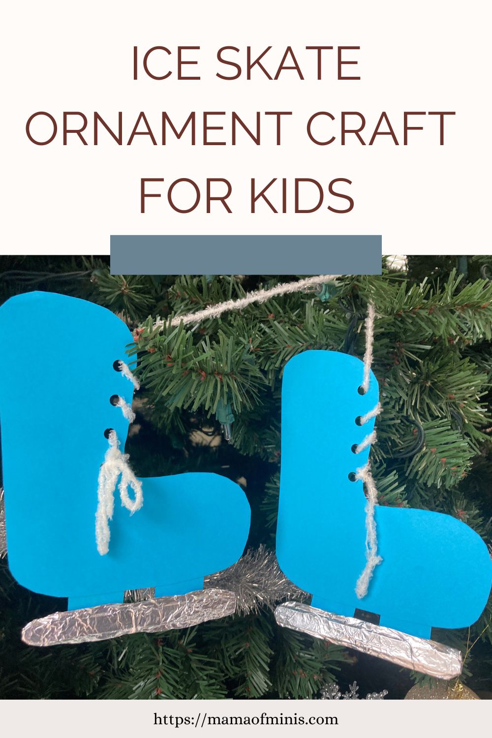 Ice Skate Ornament Craft for Kids