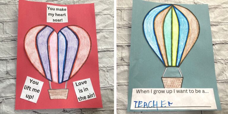 Hot Air Balloon Template and Craft