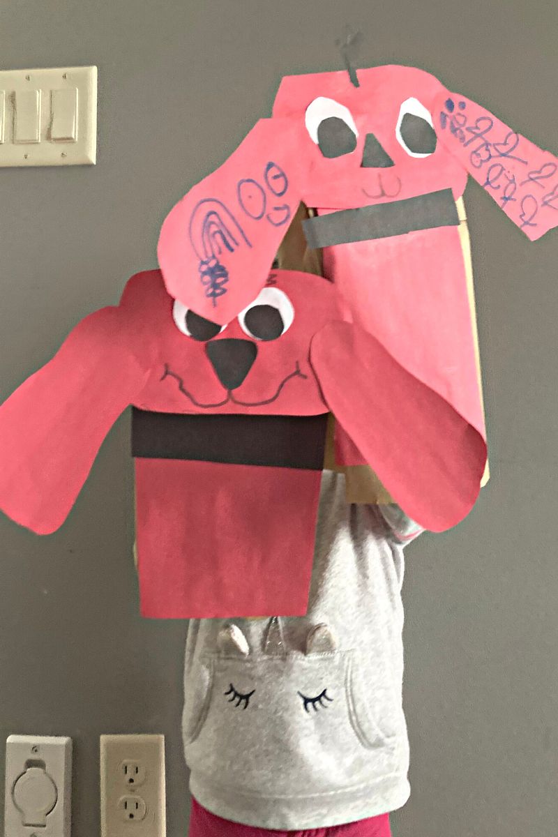 Clifford Puppet Craft for Preschool