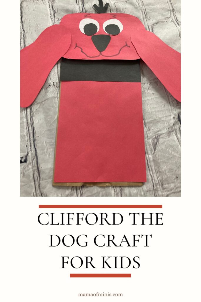 Clifford the Dog Craft for Kids Pin