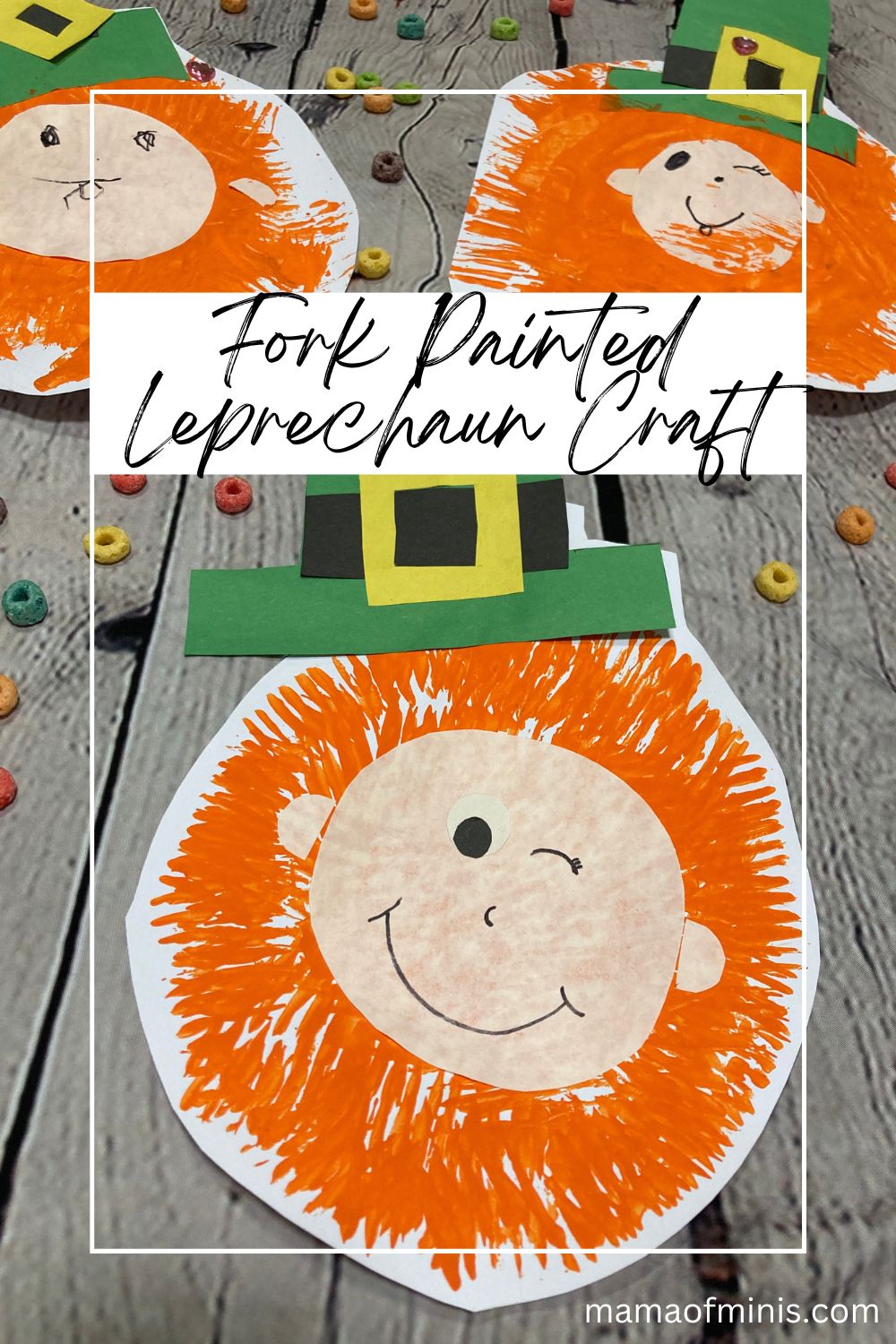 Fork Painted Leprechaun Craft Pin