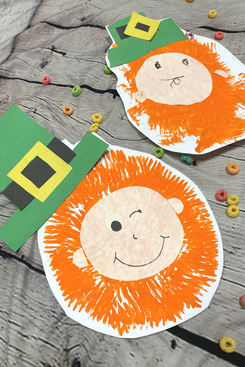 Fork Painting Leprechaun Craft for Kids