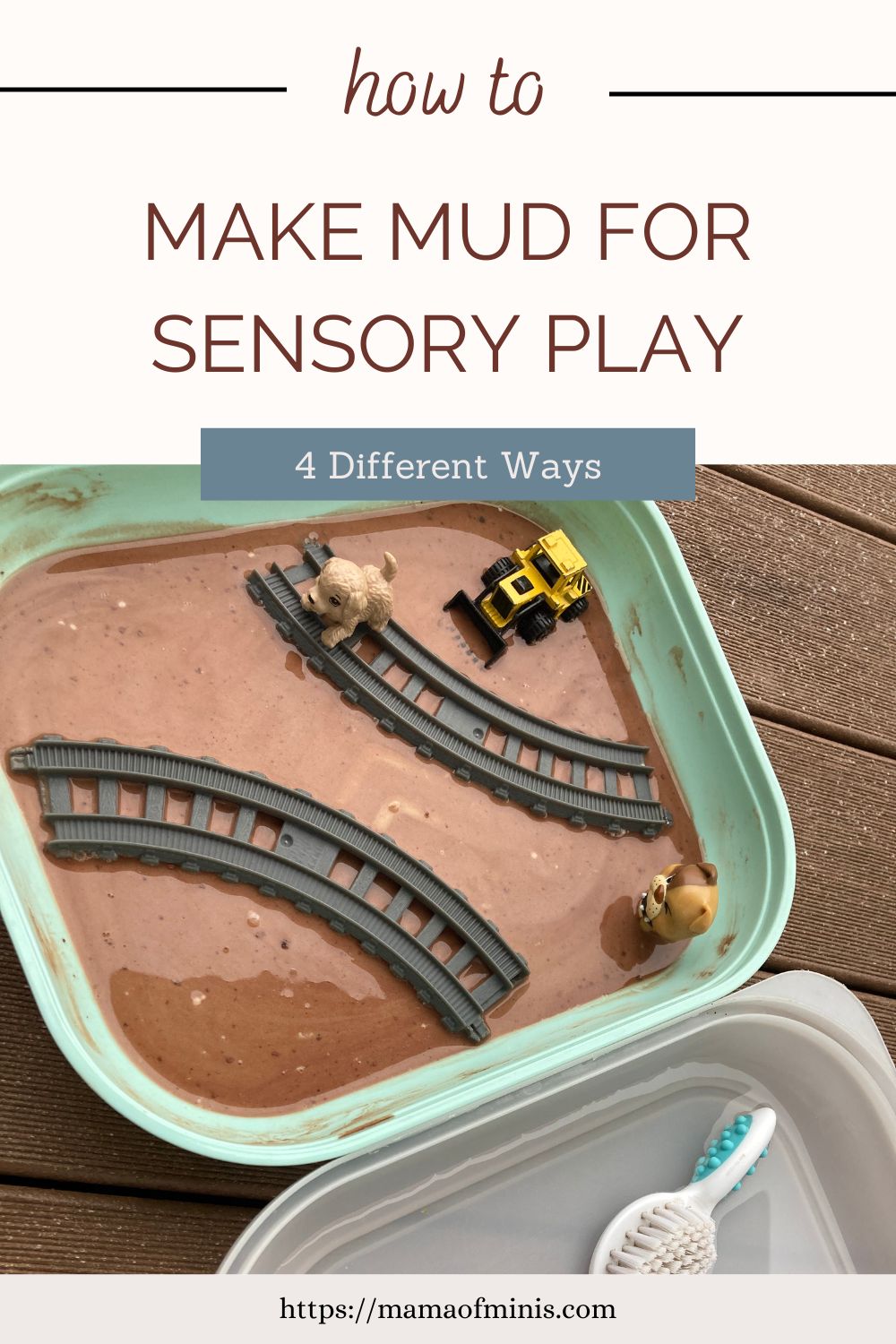 How to Make Mud for Sensory Play