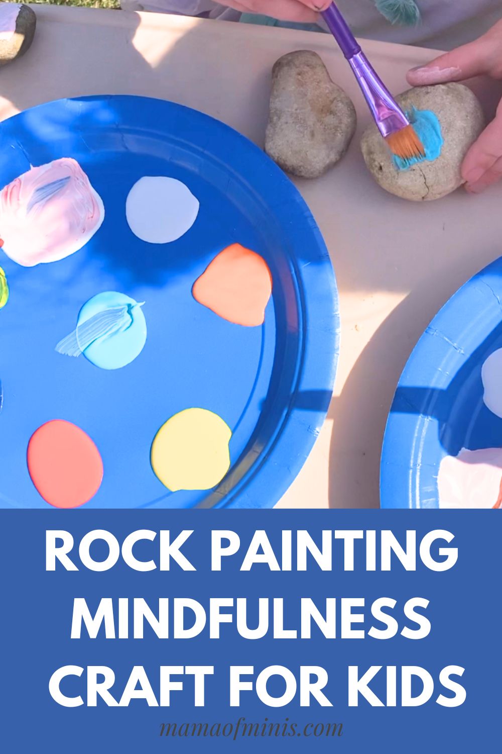 Rock Painting Mindfulness Craft Pin
