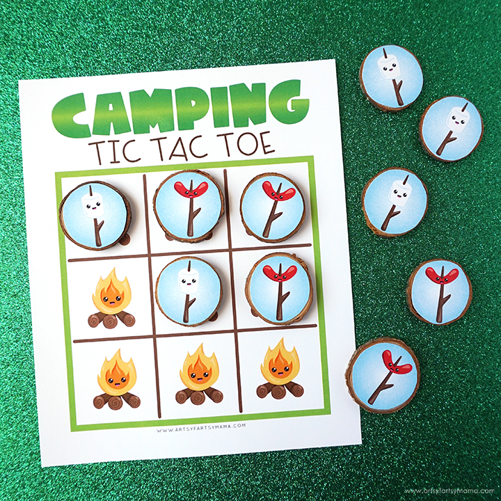 Camping Tic Tac Toe