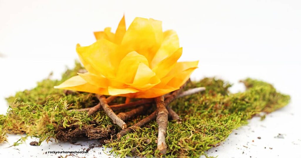 Coffee Filter Campfire Craft