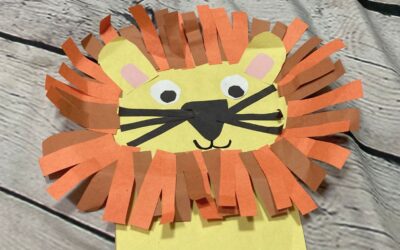 Paper Bag Lion Puppet Craft for Kids