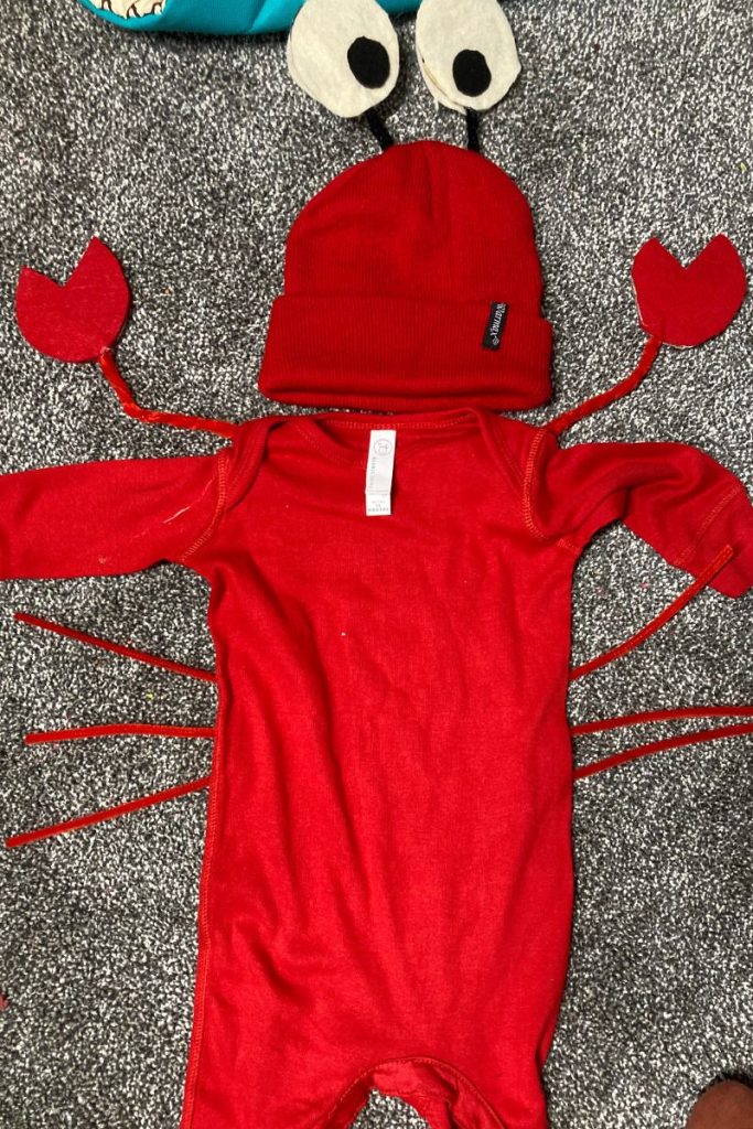 DIY Sebastian the Crab Costume (1)
