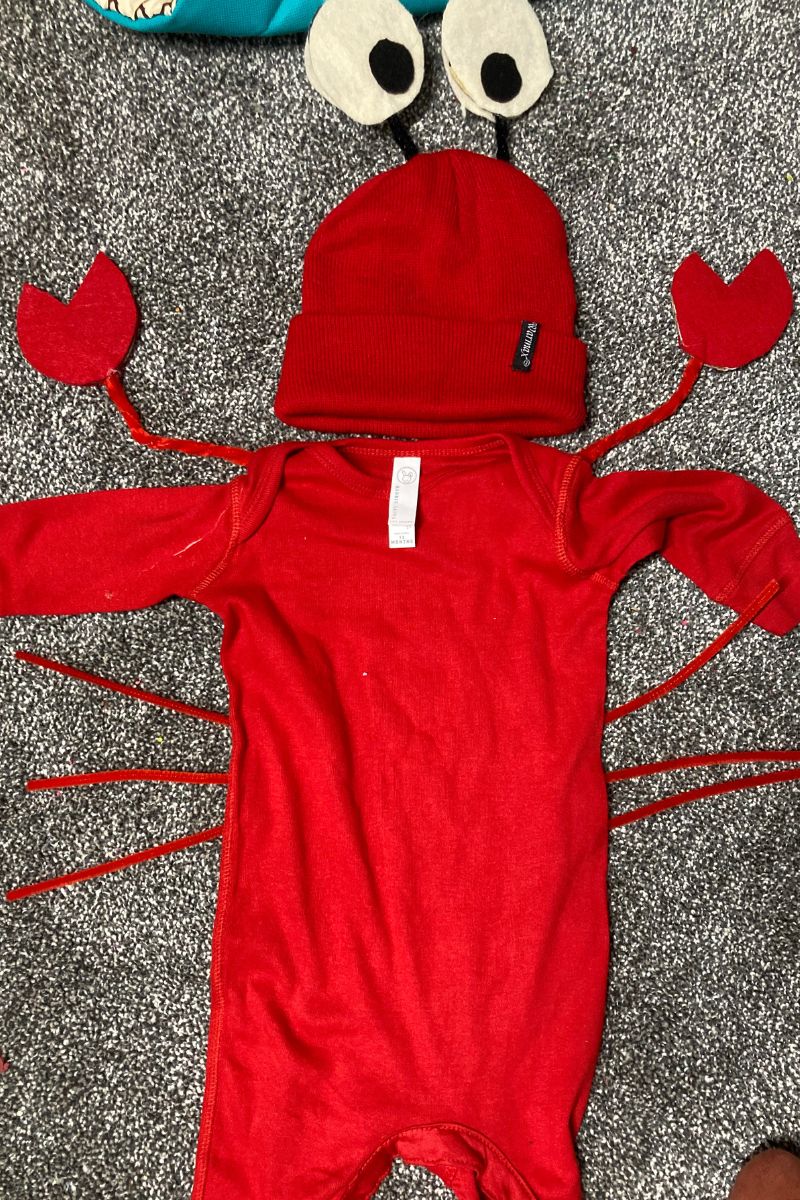 DIY Sebastian the Crab Costume
