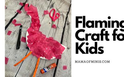 Paper Plate Flamingo Craft for Kids