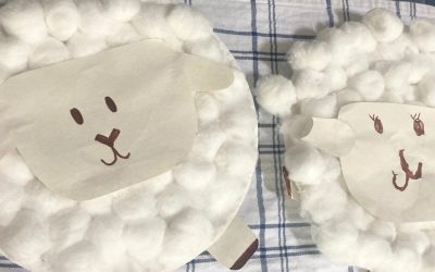 Paper Plate Cotton Ball Sheep Craft